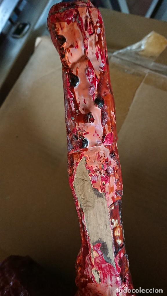 Arte: ANTIGUO CRISTO TALLA MADERA - Foto 9