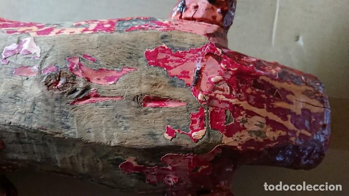Arte: ANTIGUO CRISTO TALLA MADERA - Foto 10