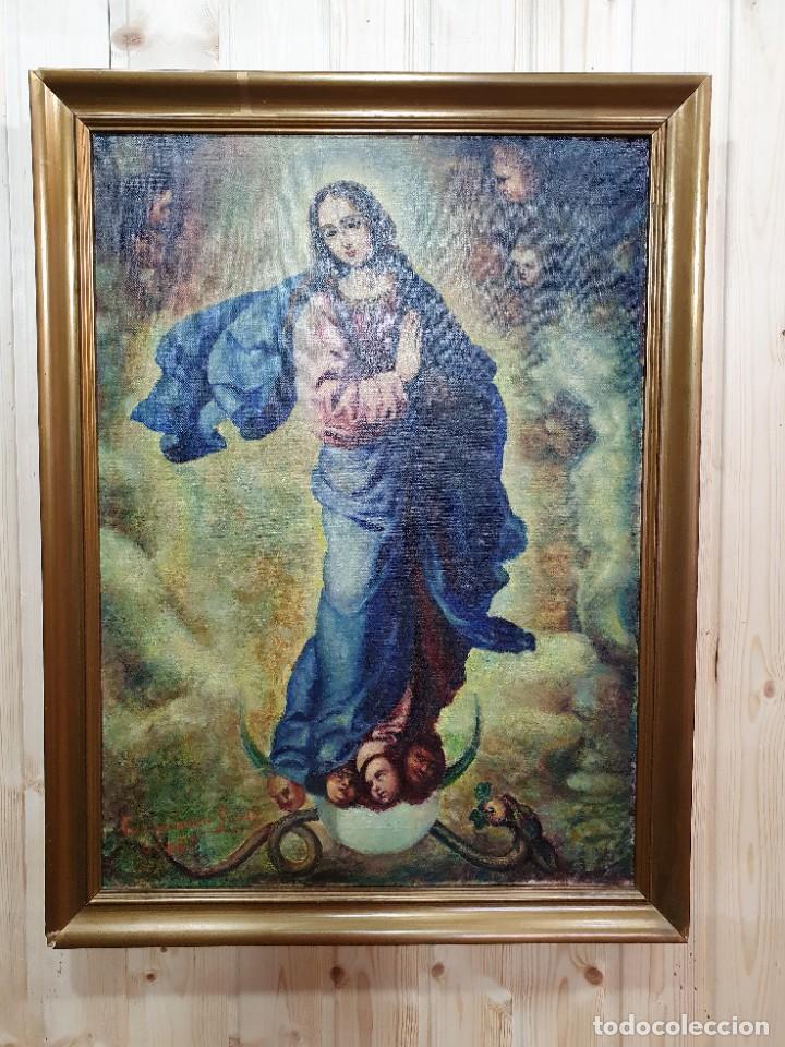 Arte: -CUADRO DE LA VIRGEN INMACULADA - Foto 1