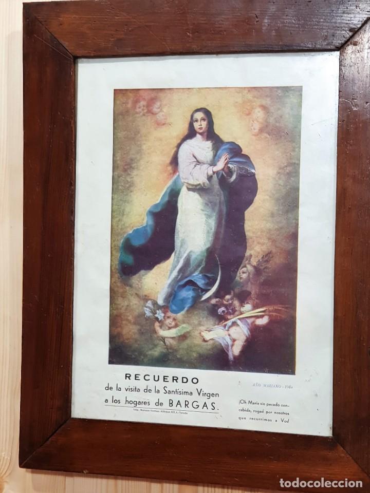 Arte: - CUADRO LAMINA VIRGEN - Foto 1