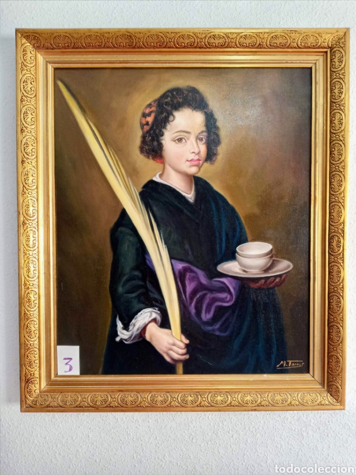 Arte: SANTA RUFINA OLEO sobre madera - Foto 1