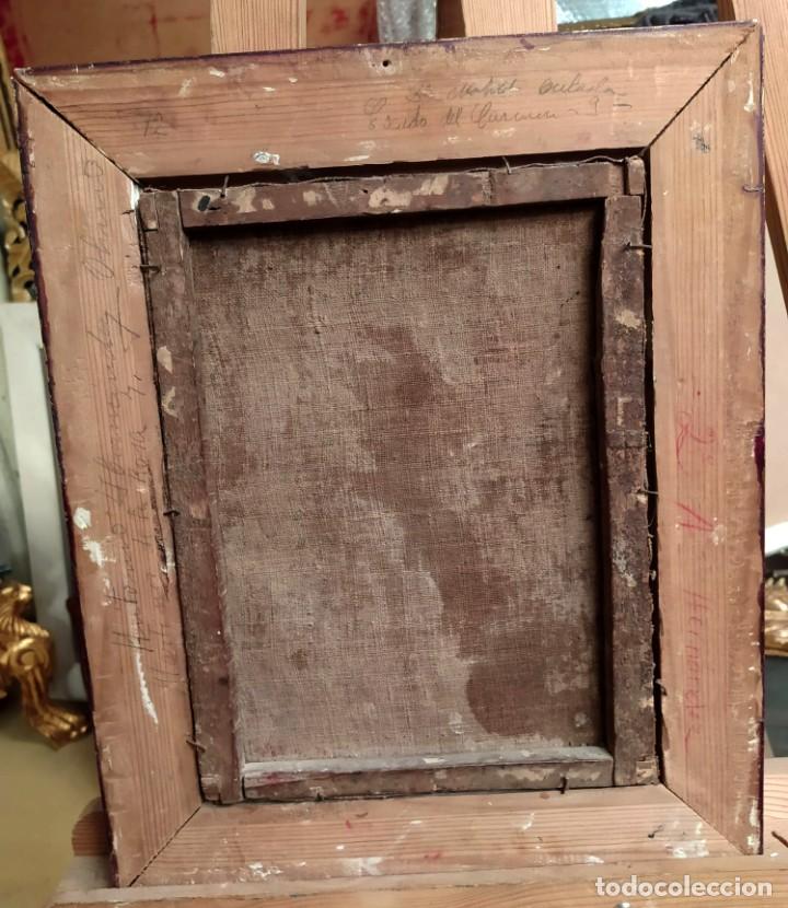 Arte: Cuadro antiguo virgen ni&ntilde;a - Foto 5