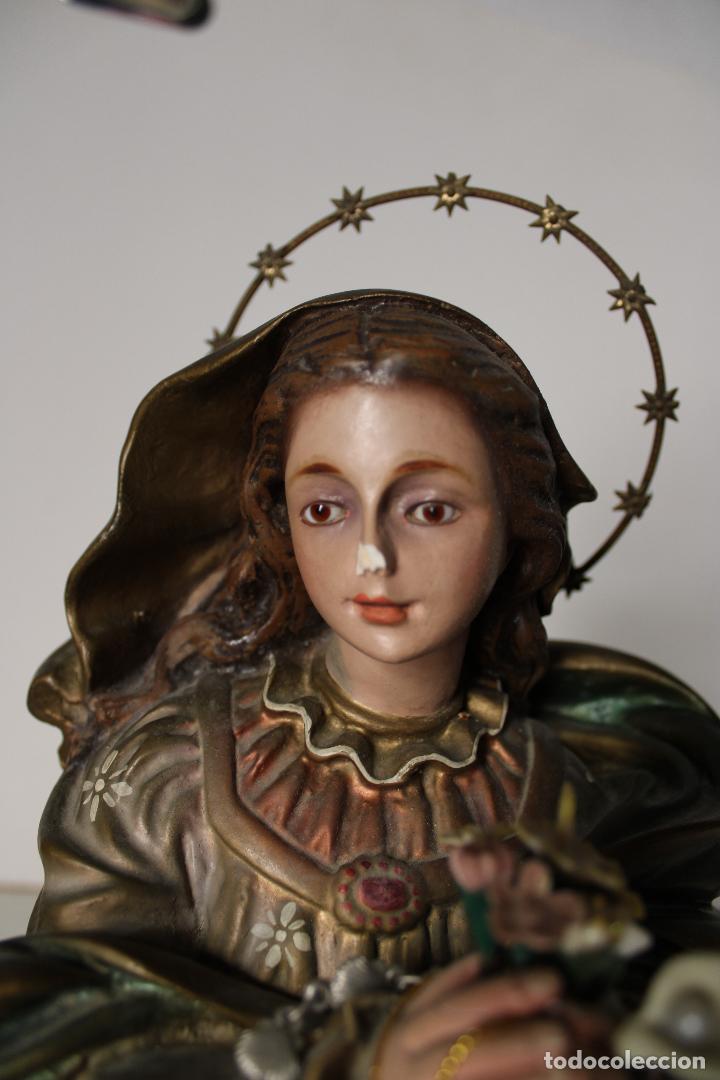 Arte: virgen maria en estuco - Foto 2