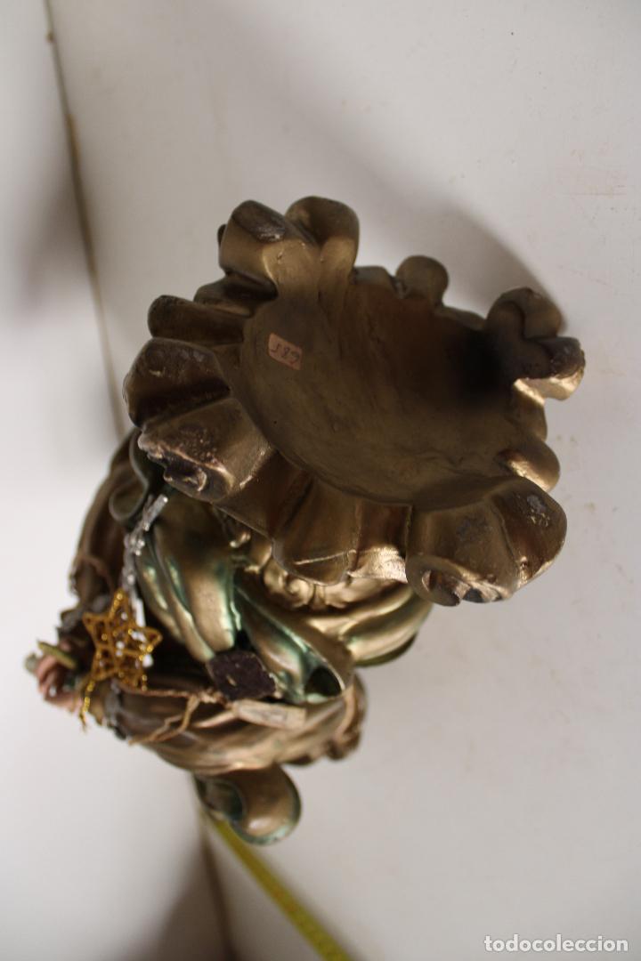 Arte: virgen maria en estuco - Foto 3