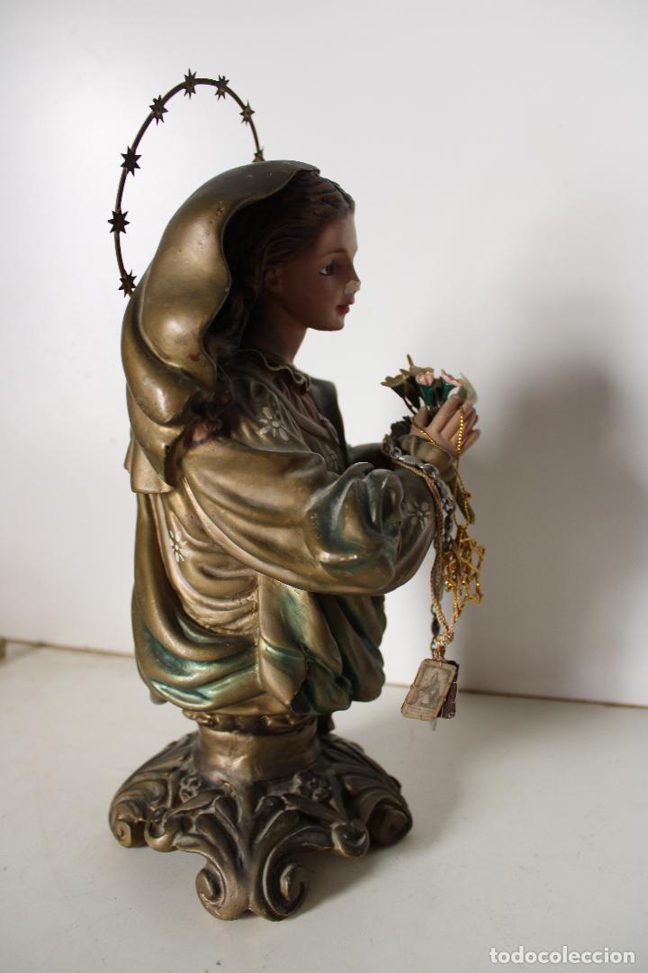 Arte: virgen maria en estuco - Foto 4