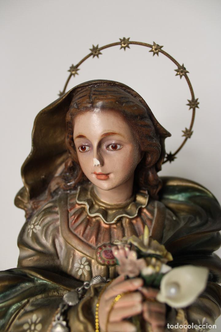 Arte: virgen maria en estuco - Foto 6