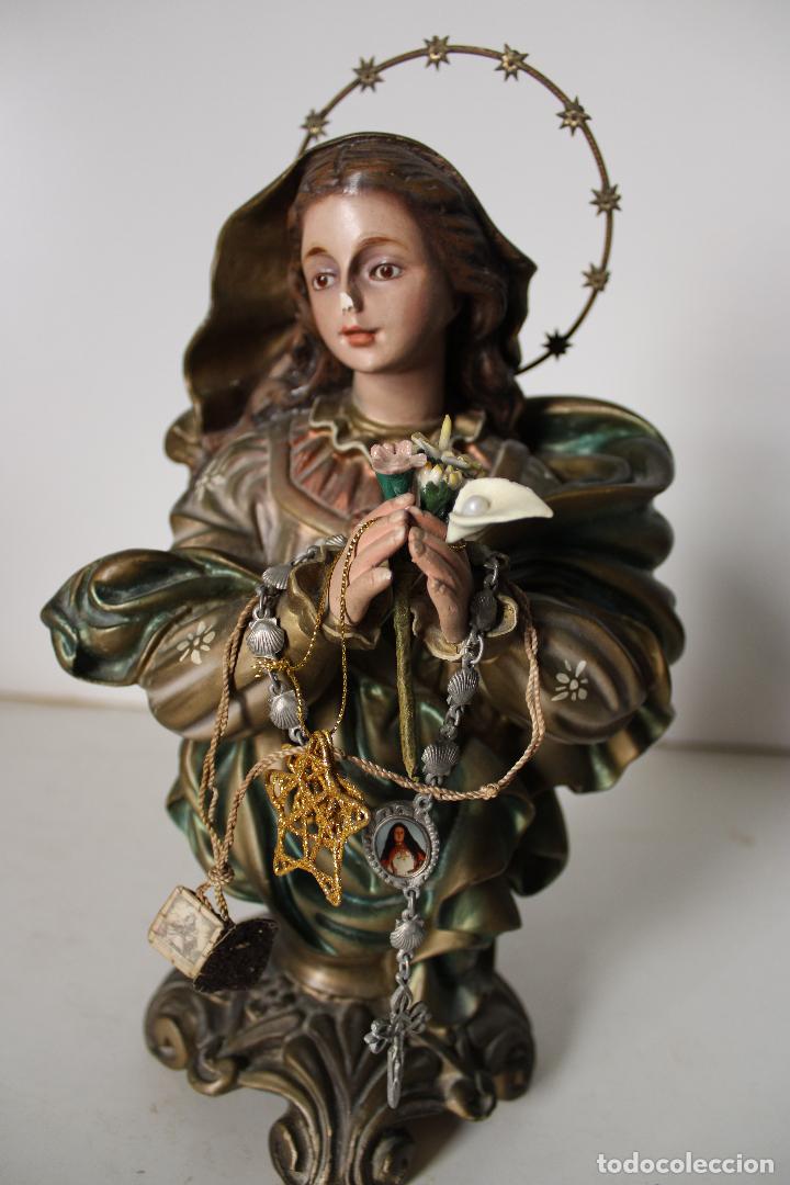 Arte: virgen maria en estuco - Foto 7