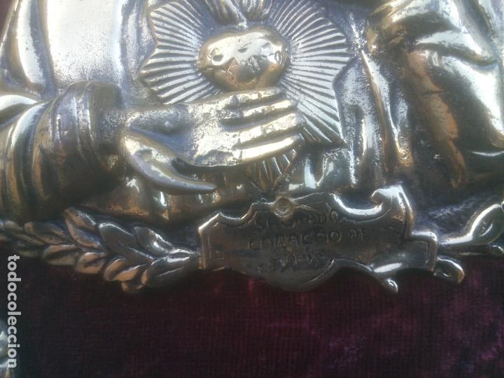 Arte: SAGRADO CORAZON DE MARIA TODO EN BRONCE - Foto 4