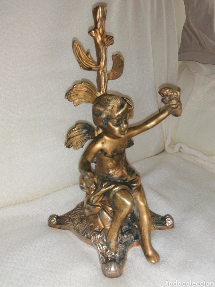 Arte: Antiguo Querub&iacute;n Bronce. - Foto 5