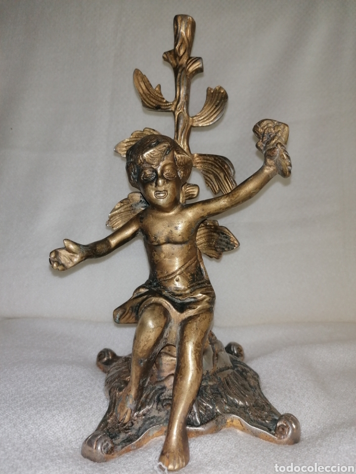Arte: Antiguo Querub&iacute;n Bronce. - Foto 6