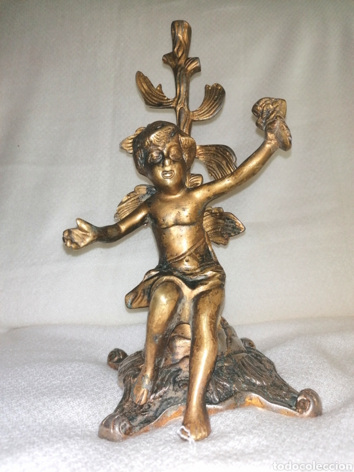 Arte: Antiguo Querub&iacute;n Bronce. - Foto 8