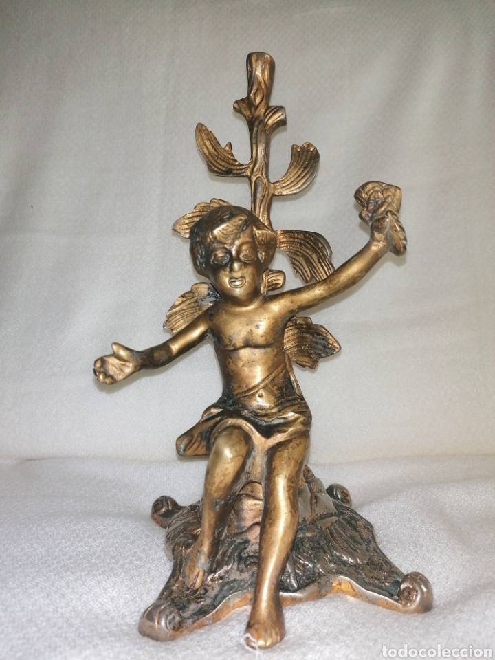 Arte: Antiguo Querub&iacute;n Bronce. - Foto 9