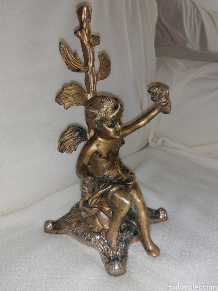 Arte: Antiguo Querub&iacute;n Bronce. - Foto 12
