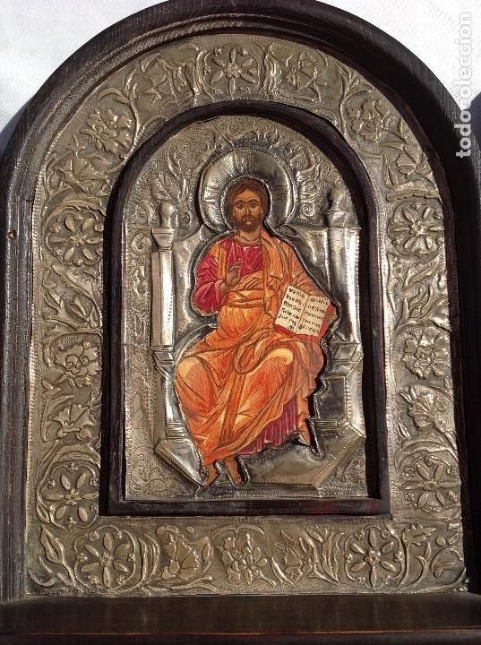 Arte: Icono ruso, tr&iacute;ptico. s XX - Foto 2