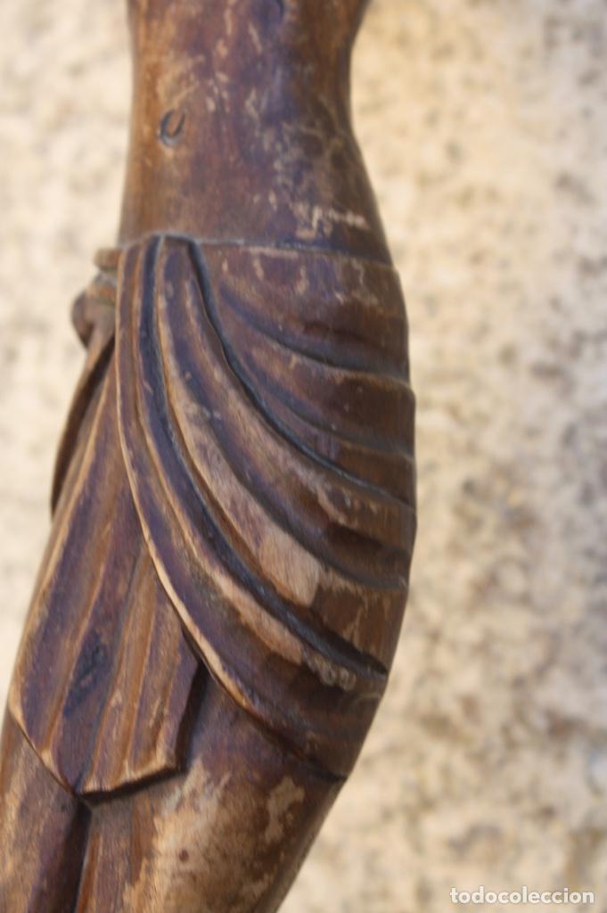 Arte: Cristo. Talla en madera del s. XVIII. - Foto 11