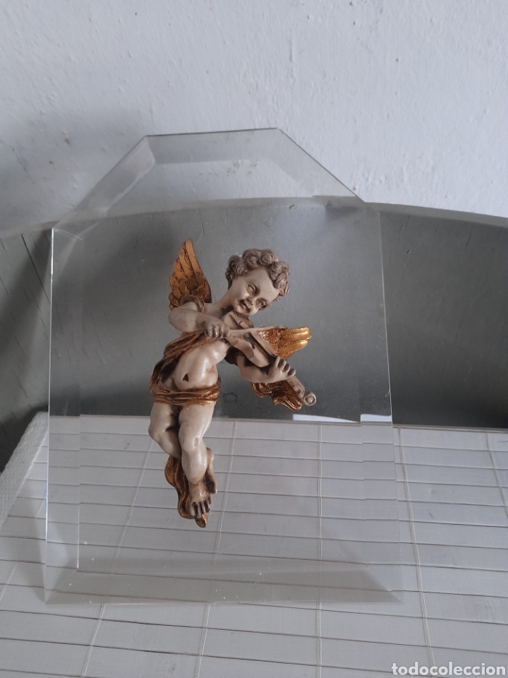 Arte: Angelito sobre metacrilato - Foto 1