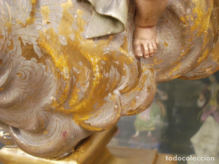 Arte: SXIX Magn&iacute;fica talla de madera Inmaculada Concepci&oacute;n - Foto 57