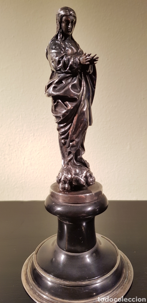Arte: Virgen de plata 925 mil&eacute;simas - Foto 9