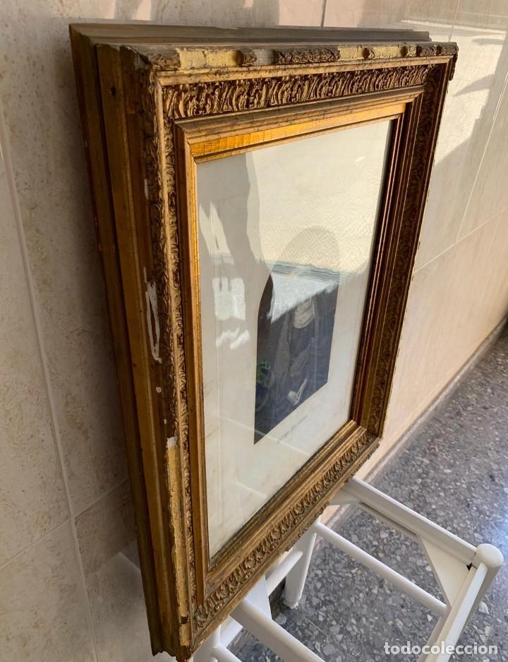 Arte: Antiguo grabado enmarcado - Foto 3