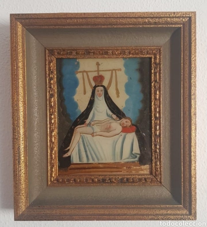 Arte: CUADRO VIRGEN DE LAS ANGUSTIAS S.XVIII - Foto 1
