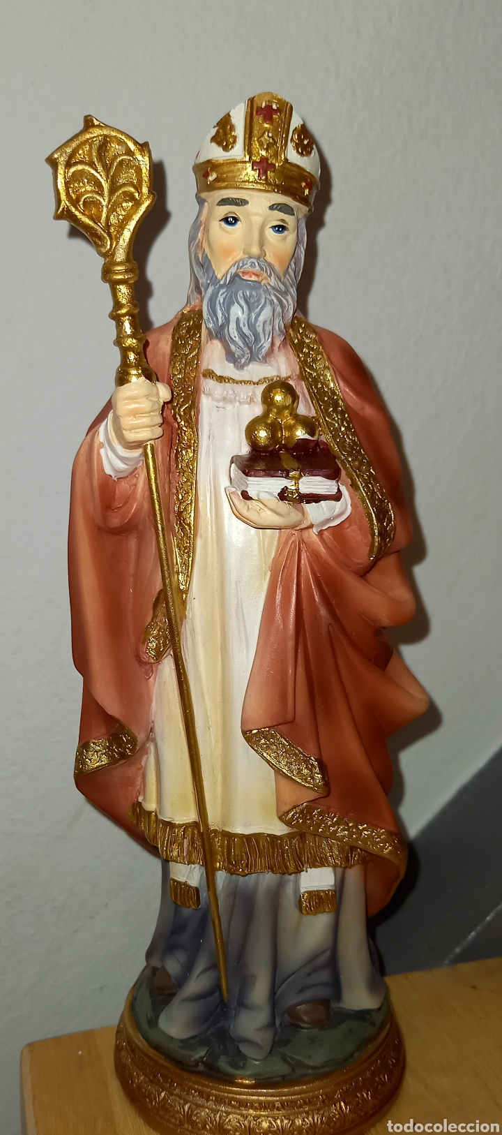 Arte: SAN NICOL&Agrave;S BAR&Iacute; DE 20 CM NUEVO - Foto 1