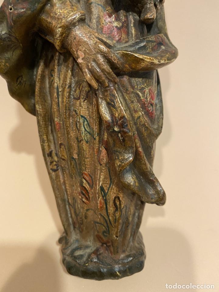 Arte: Virgen con el Niño, talleres de Brabante, alta época. - Foto 2 - 301621333