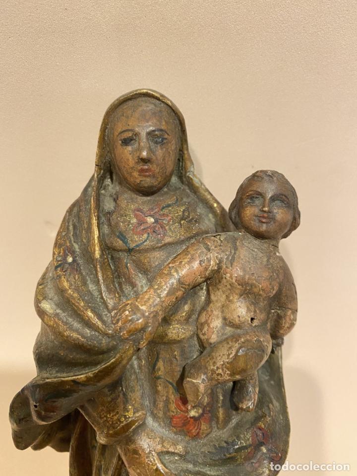 Arte: Virgen con el Niño, talleres de Brabante, alta época. - Foto 3 - 301621333