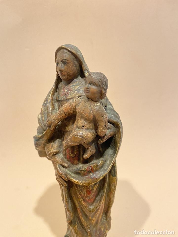 Arte: Virgen con el Niño, talleres de Brabante, alta época. - Foto 6 - 301621333