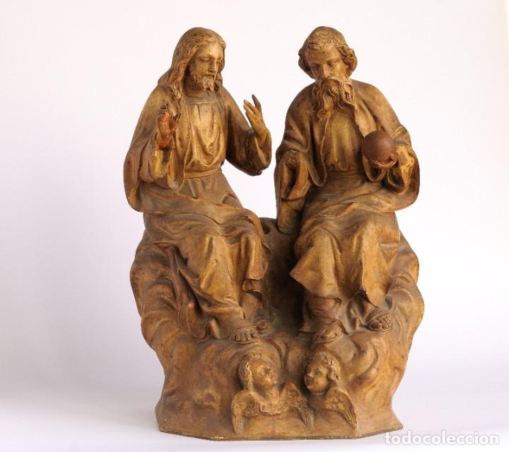 figura de jesús sentado con dios padre. modelo. - Acheter Sculptures  religieuses anciennes sur todocoleccion