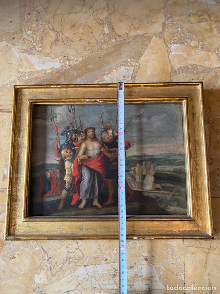 Arte: Cuadro an&oacute;nimo &oacute;leo sobre tabla - Foto 4