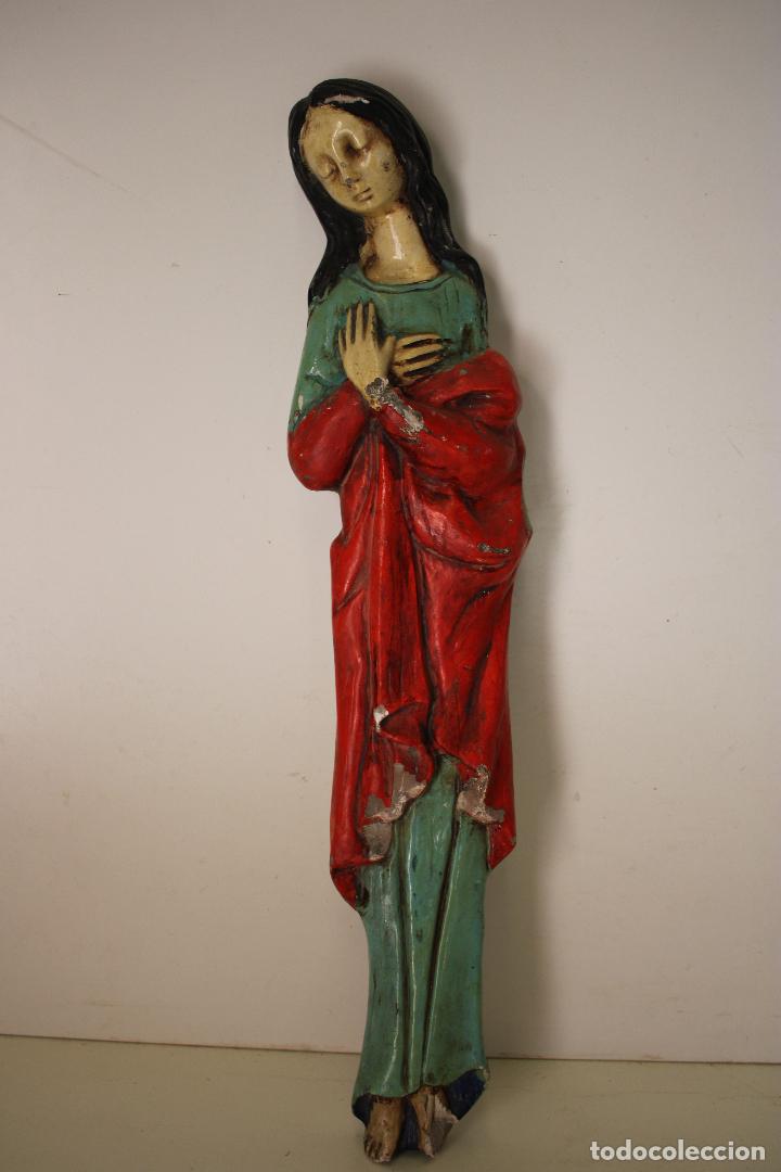 Arte: virgen de estuco - Foto 1