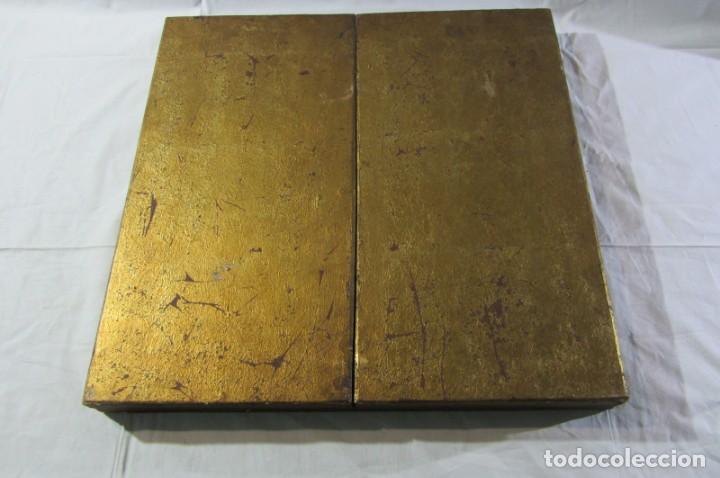 Arte: Gran tr&iacute;ptico nacimiento, madera pan de oro - Foto 12