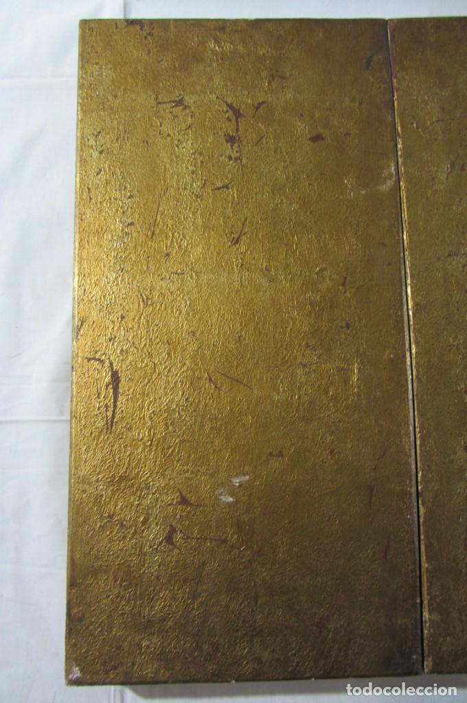 Arte: Gran tr&iacute;ptico nacimiento, madera pan de oro - Foto 13