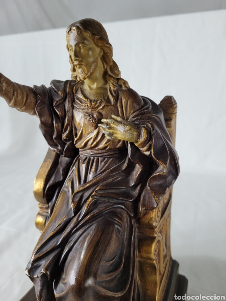 Arte: Sagrado Coraz&oacute;n de Jes&uacute;s manos plomo - Foto 5