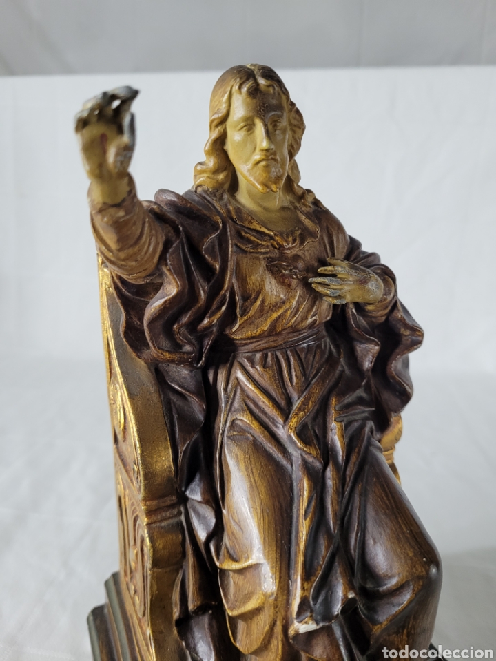 Arte: Sagrado Coraz&oacute;n de Jes&uacute;s manos plomo - Foto 10