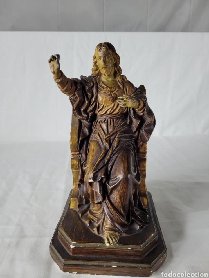 Arte: Sagrado Coraz&oacute;n de Jes&uacute;s manos plomo - Foto 14