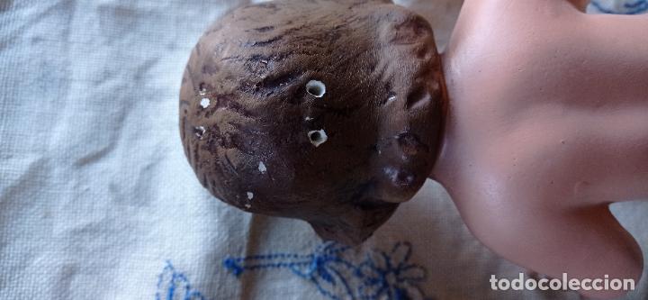 Arte: NI&Ntilde;O JESUS DE OLOT CON CUNA DE MADERA - Foto 6