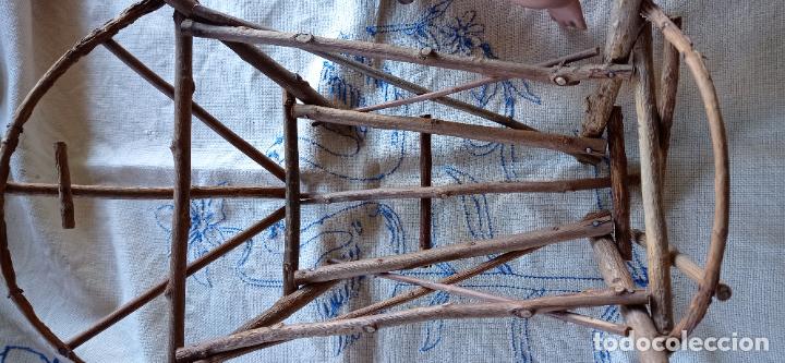 Arte: NI&Ntilde;O JESUS DE OLOT CON CUNA DE MADERA - Foto 7