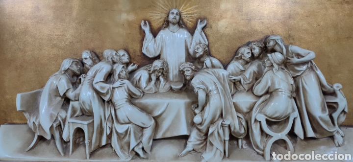 Arte: Cuadro bajorelieve &uacute;ltima cena - Foto 2
