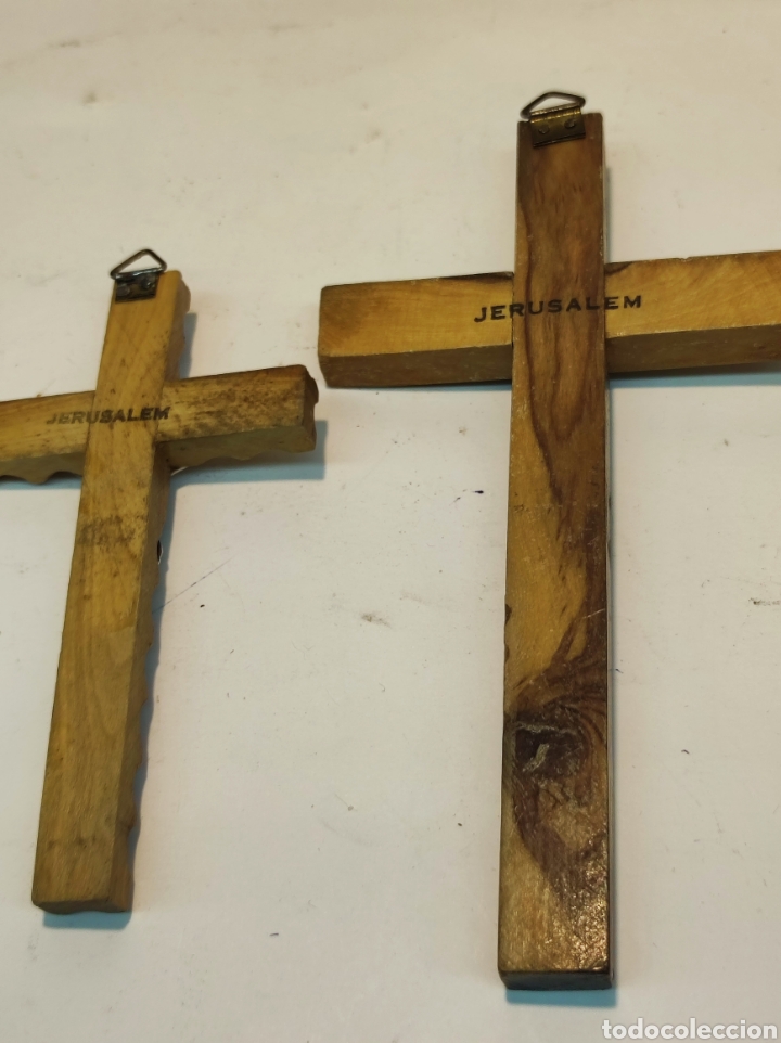 Arte: Dos cruces de Jerusal&eacute;n, en madera. - Foto 3