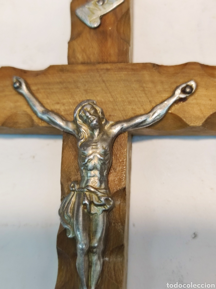 Arte: Dos cruces de Jerusal&eacute;n, en madera. - Foto 4