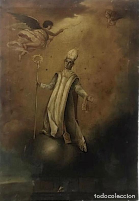 Arte: &Oacute;leo sobre lienzo de San Narciso. - Foto 1