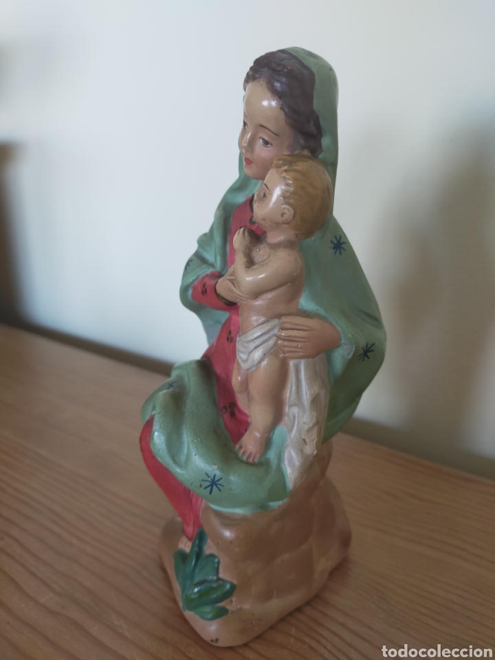 Arte: Figura VIRGEN CON EL NI&Ntilde;O - Foto 3