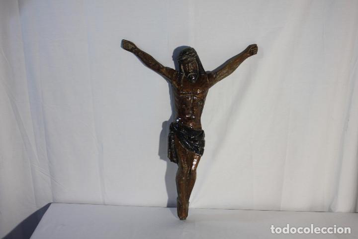 Arte: CRISTO CRUCIFICADO MADERA BARNIZADO - Foto 1