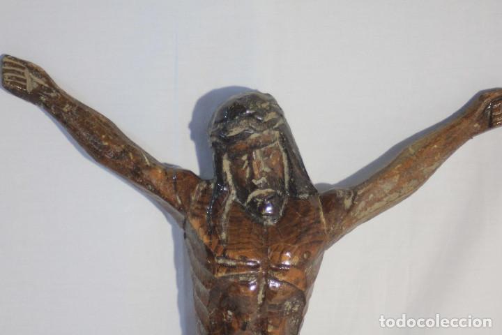 Arte: CRISTO CRUCIFICADO MADERA BARNIZADO - Foto 2