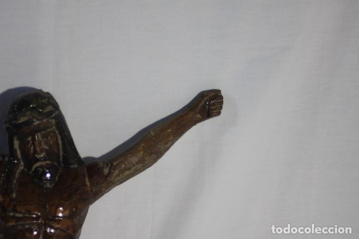 Arte: CRISTO CRUCIFICADO MADERA BARNIZADO - Foto 4