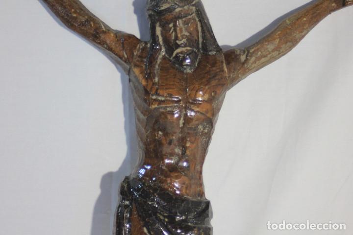 Arte: CRISTO CRUCIFICADO MADERA BARNIZADO - Foto 5
