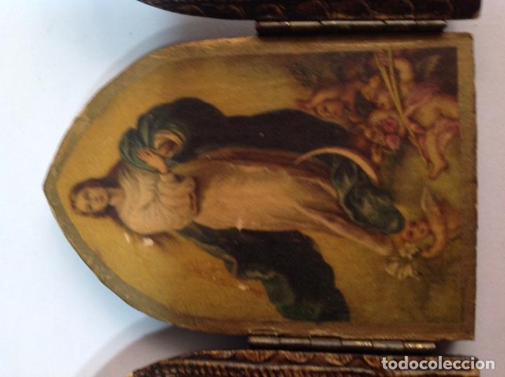 Arte: TR&Iacute;PTICO RELIGIOSO EN MADERA - Foto 3