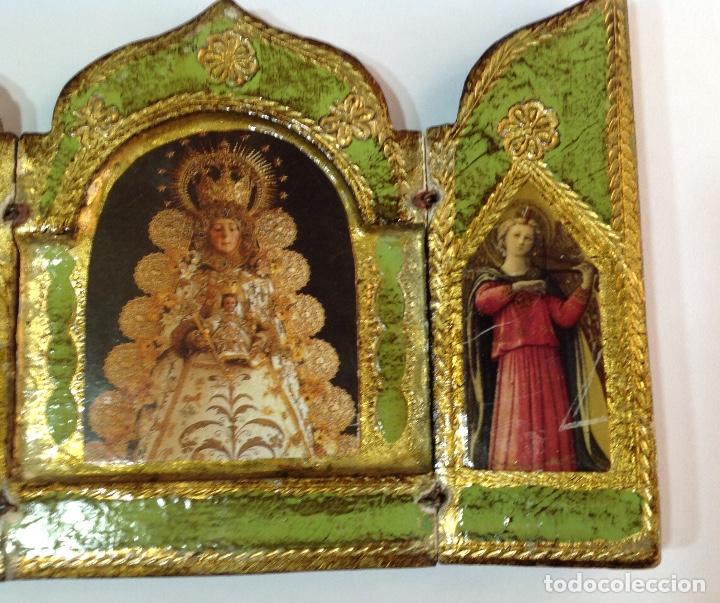 Arte: TR&Iacute;PTICO RELIGIOSO EN MADERA - Foto 4