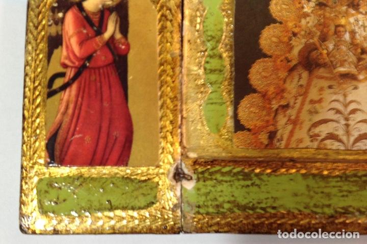 Arte: TR&Iacute;PTICO RELIGIOSO EN MADERA - Foto 14